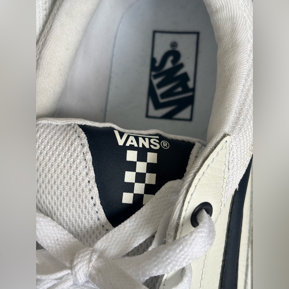 Vans off the Wall Navy Blue and White Old Skool Sneakers Size 12 - Picture 7 of 12